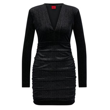 HUGO Nibyll Gerafftes Mini Kleid  