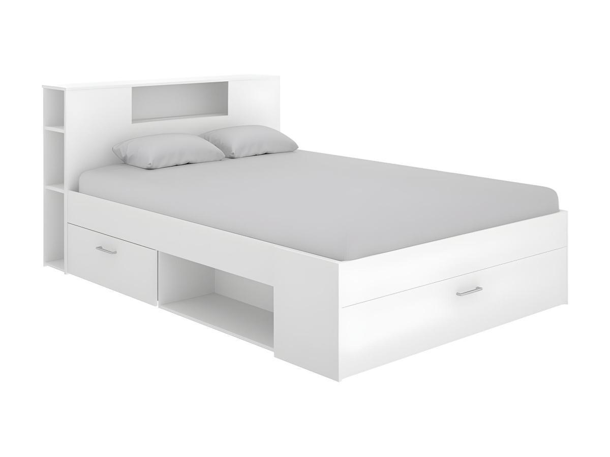 Vente-unique Bett mit Stauraum Schubladen LEANDRE  