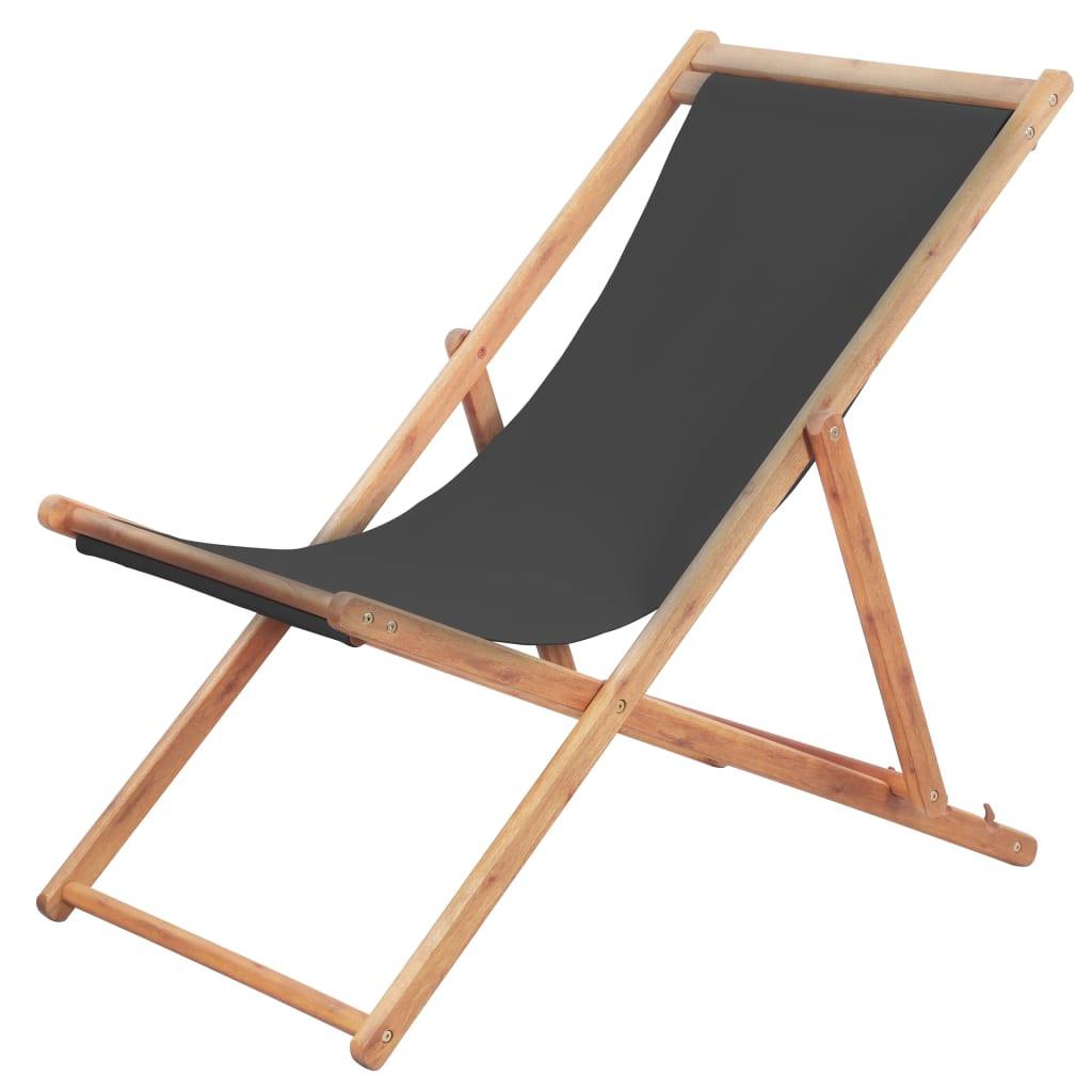 VidaXL Chaise de plage tissu  