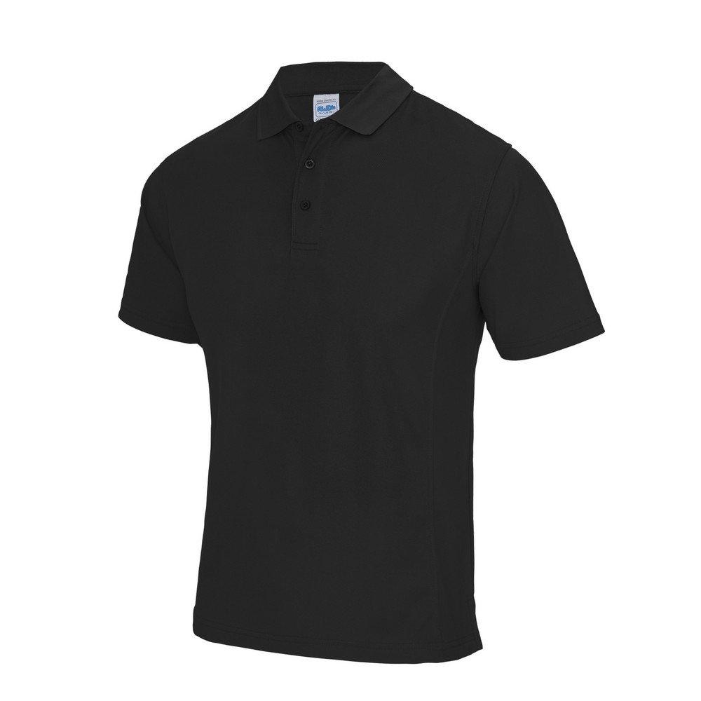 Image of Supercool Sport Performance Kurzarm Polo Shirt Herren Schwarz XL