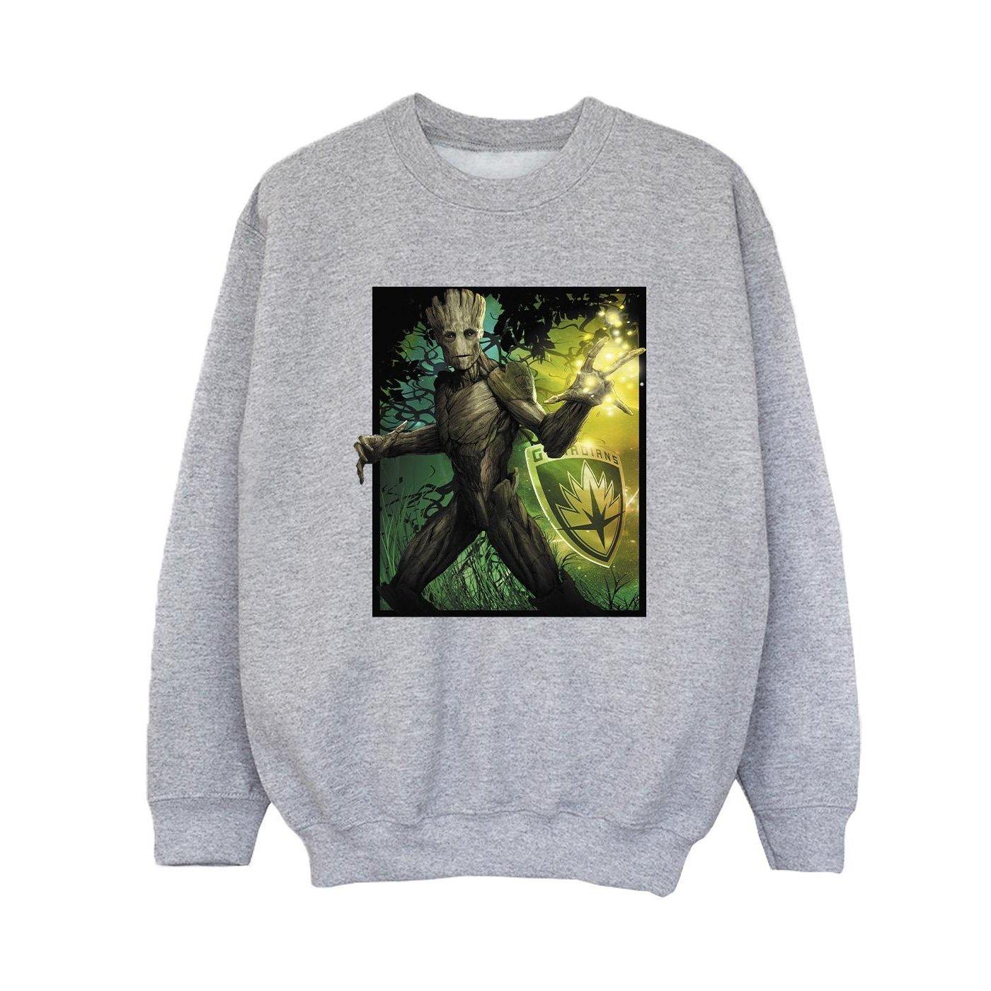 Image of Guardians Of The Galaxy Groot Forest Energy Sweatshirt Unisex Grau 128