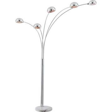 Lampadaire chrome 5xE14