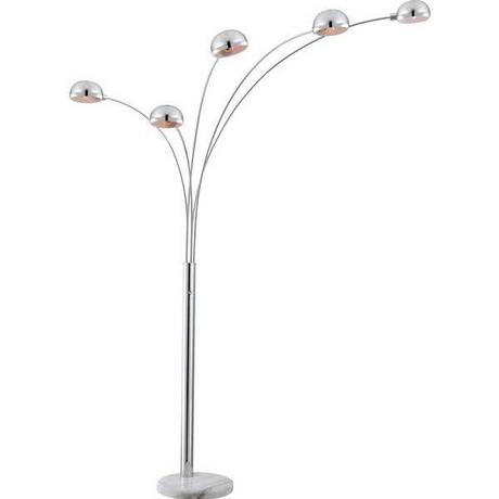 mutoni Lampadaire chrome 5xE14  