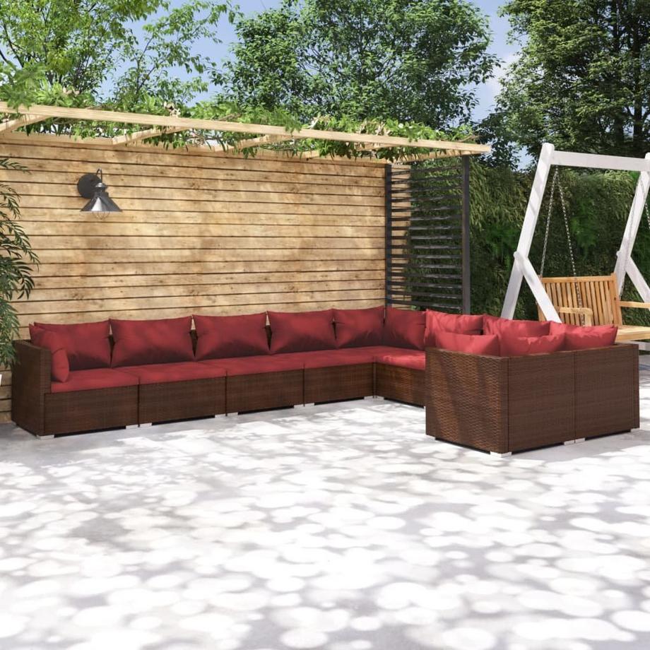 VidaXL Garten-lounge-set poly-rattan  