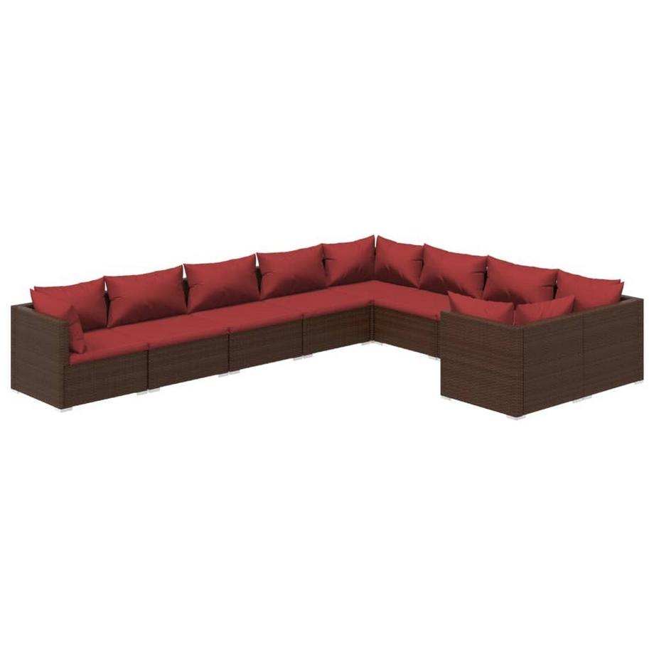 Garten-lounge-set poly-rattan