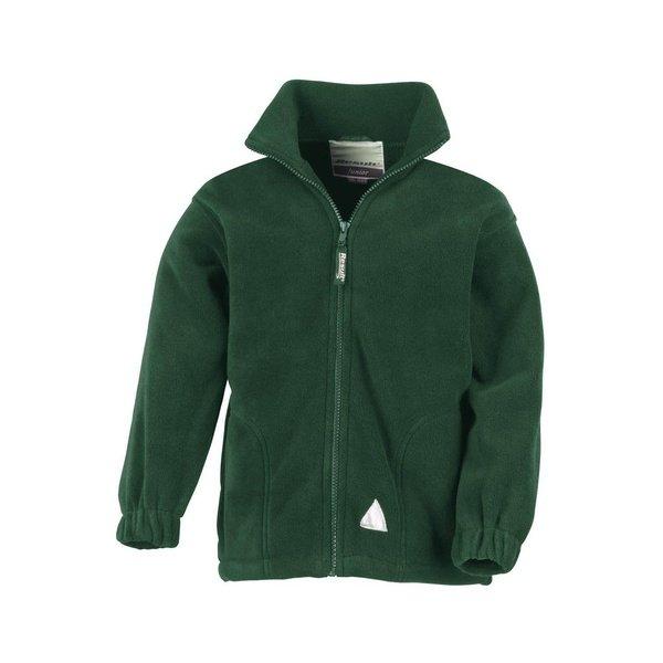 Image of Active Fleecejacke Mit Reißverschluss Unisex Waldgrün 12A