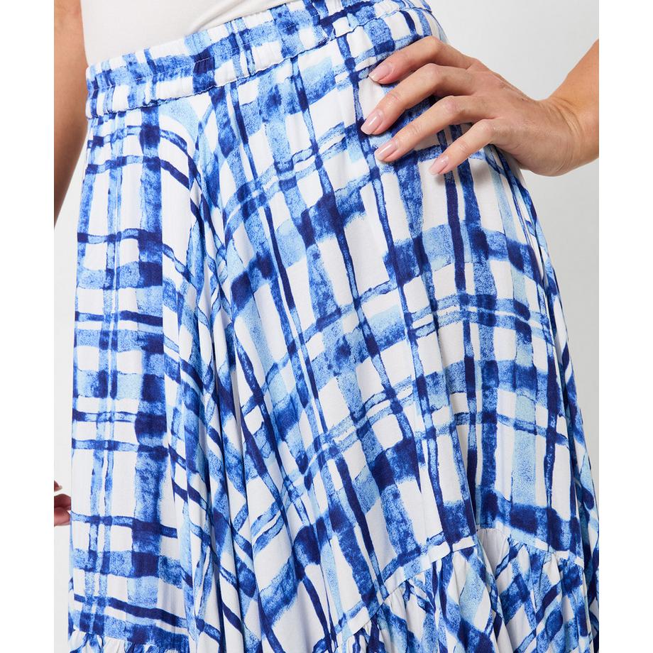 Joe Browns Maxirock mit Karomuster und Zipfelsaum  