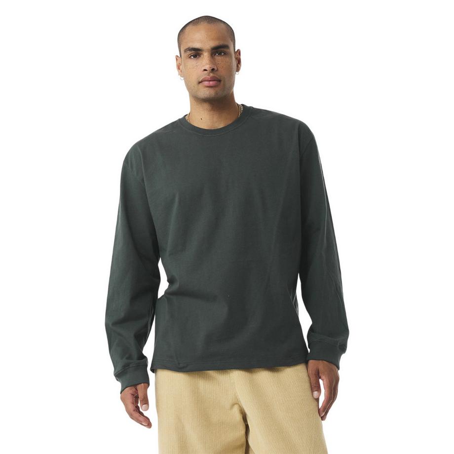 Bella + Canvas Langärmeliges T-Shirt mit lockerer Passform  
