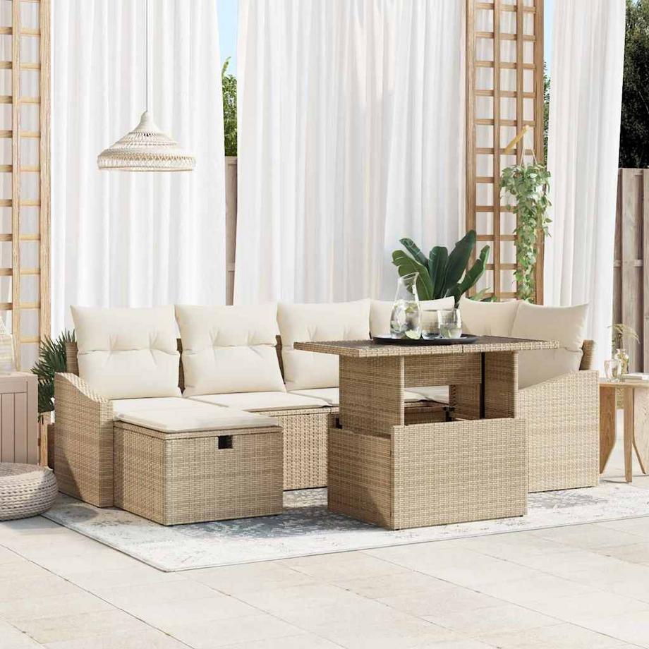 VidaXL Set di Mobili da Giardino Polyrattan  