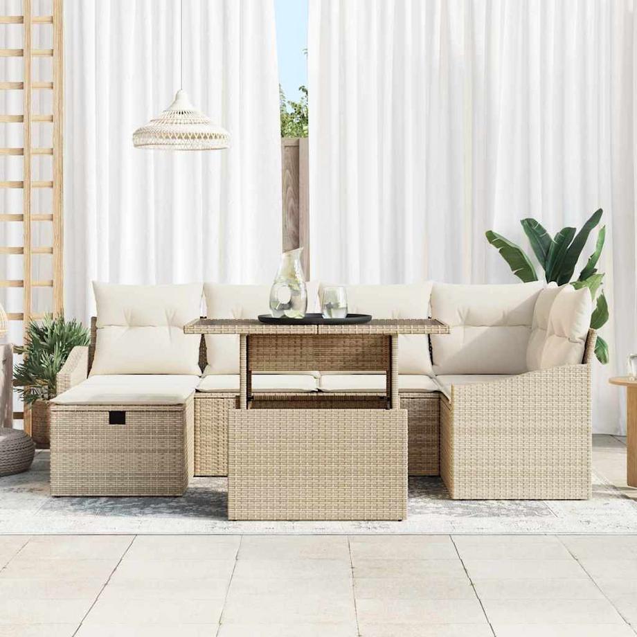 VidaXL Set di Mobili da Giardino Polyrattan  