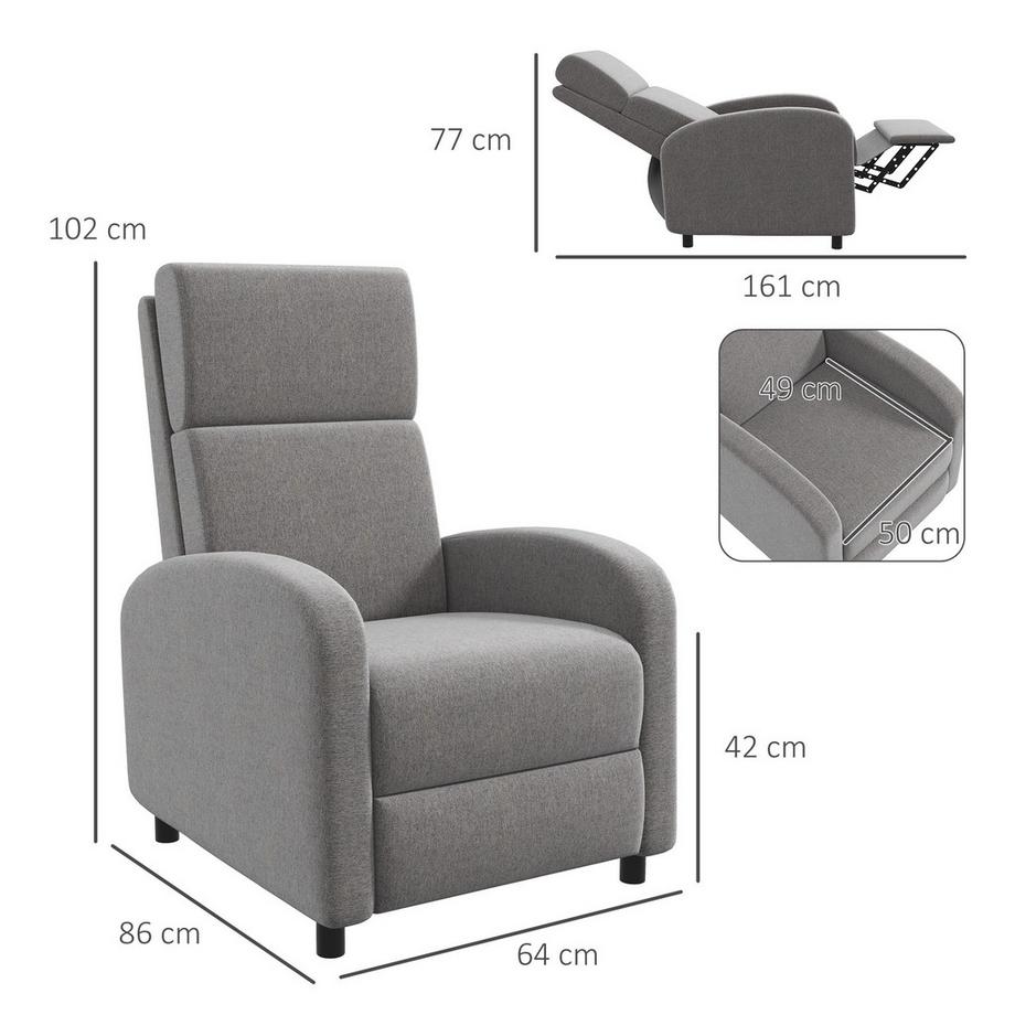 HOMCOM Fauteuil de relaxation  