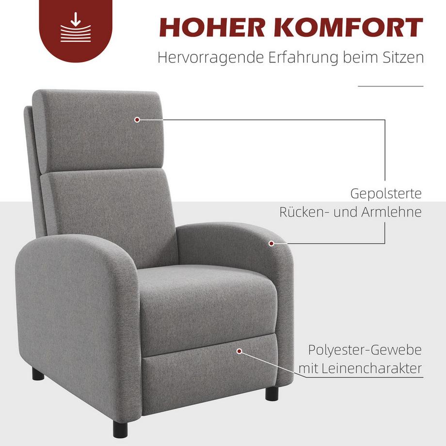 HOMCOM Fauteuil de relaxation  