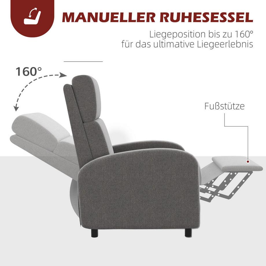 HOMCOM Fauteuil de relaxation  