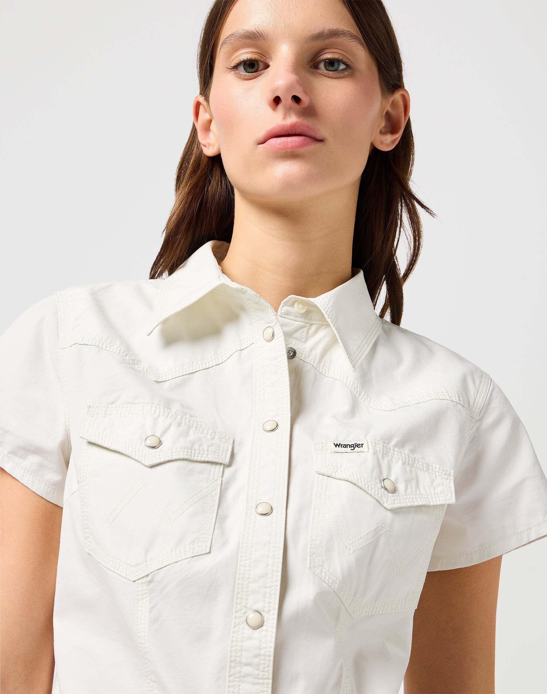 Wrangler Camicia Shrunken Maniche Corte  