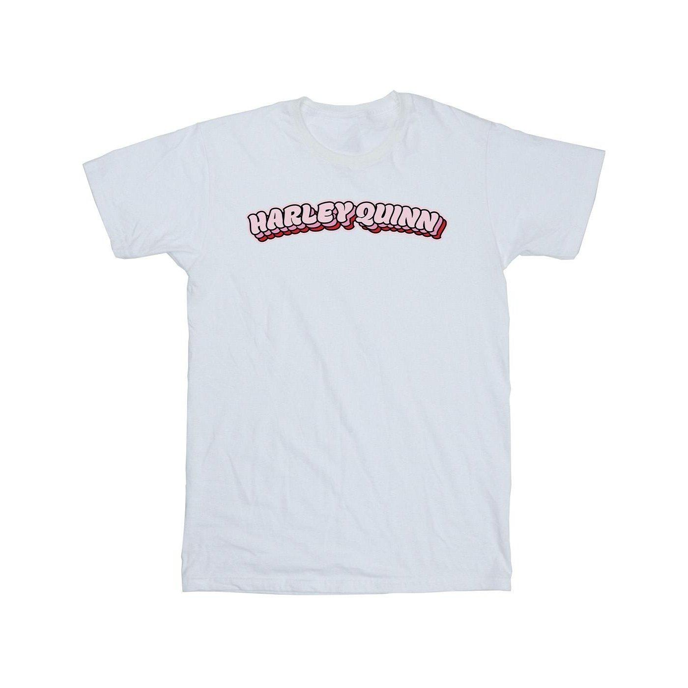 Image of Batman Harley Quinn Logo Tshirt Herren Weiss M