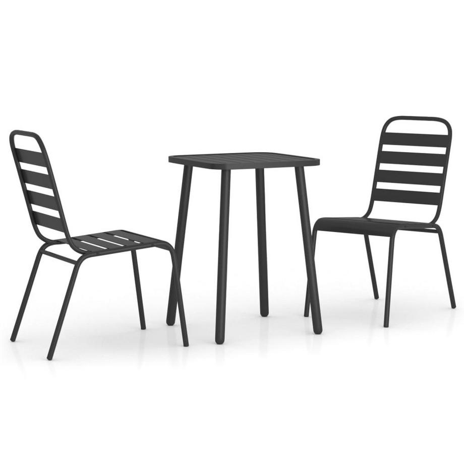 set da pranzo da giardino Acciaio
