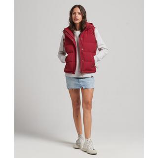 Superdry  ärmelloe daunenjacke mit kapuze, uperdry everet 