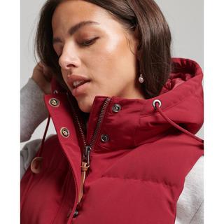 Superdry  ärmelloe daunenjacke mit kapuze, uperdry everet 