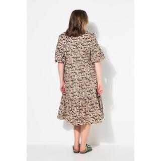 Studio Untold  Robe midi à volants, imprimé à fleurs, coupe évasée 