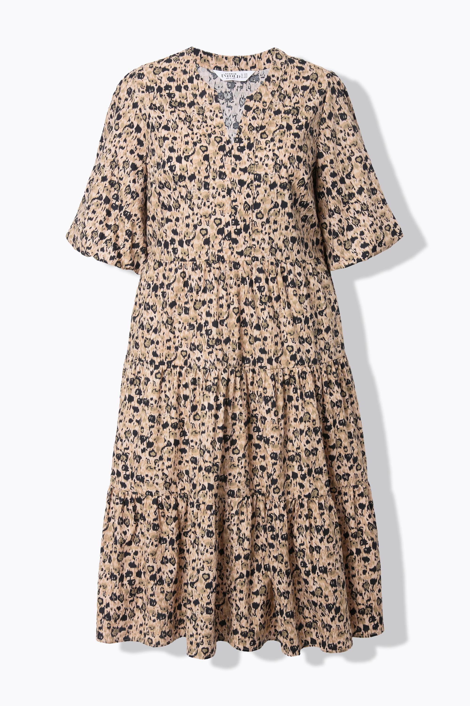 Studio Untold  Robe midi à volants, imprimé à fleurs, coupe évasée 