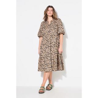 Studio Untold  Robe midi à volants, imprimé à fleurs, coupe évasée 