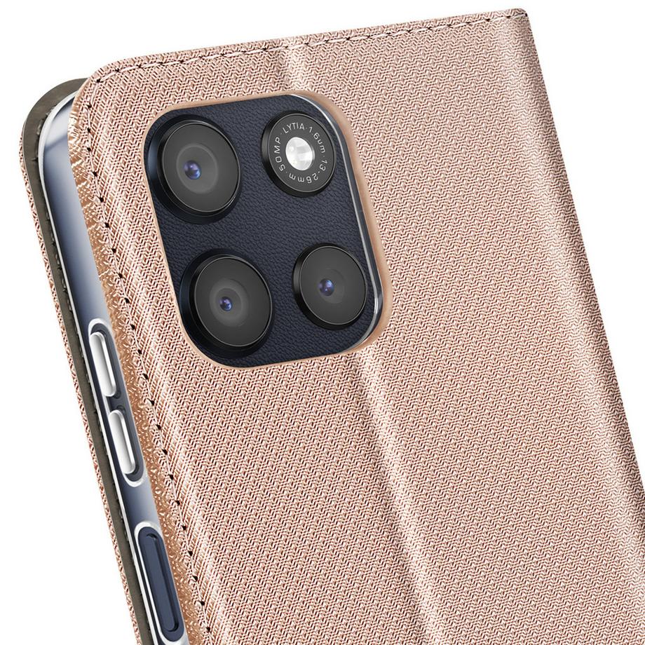 Avizar  Custodia per Motorola Moto G56 con texture a strisce e funzione portacarte Supporto 