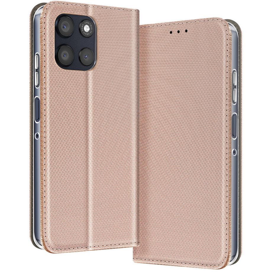 Avizar  Custodia per Motorola Moto G56 con texture a strisce e funzione portacarte Supporto 