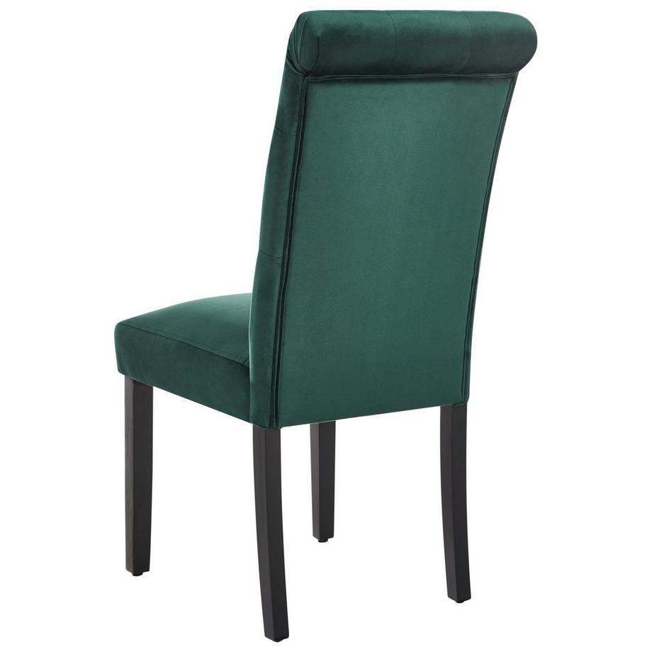 Beliani Lot de 2 chaises de salle à manger en Velours Glamour VELVA  