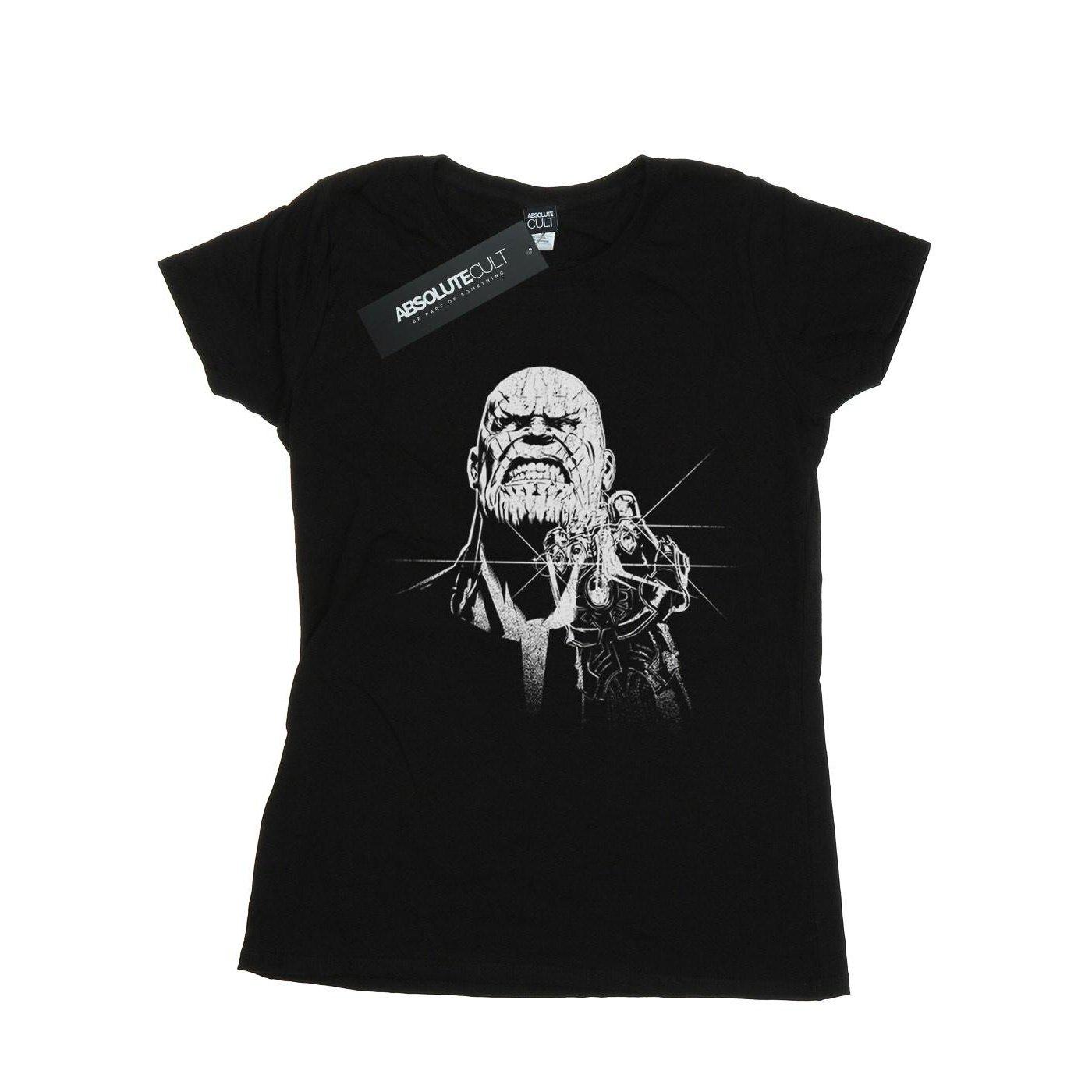 Image of Avengers Infinity War Fierce Thanos Tshirt Damen Schwarz XL