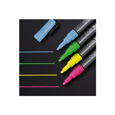 Sigel Sigel Marqueur craie 1 mm 4 pcs/emb  