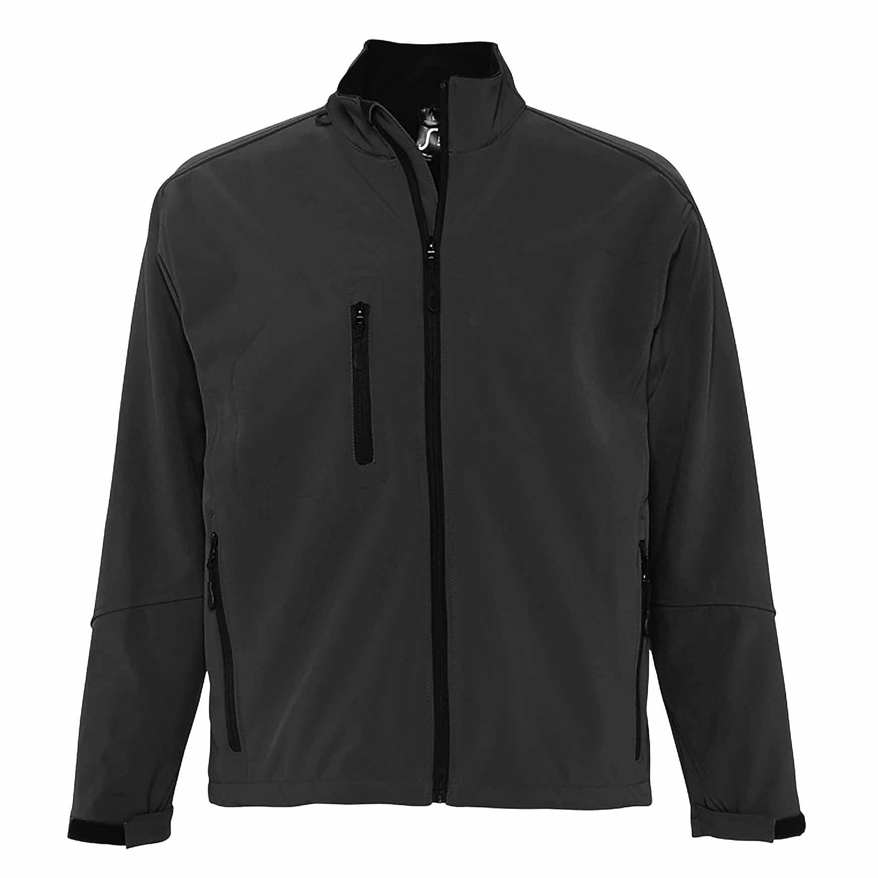 Image of Relax Softshelljacke, Atmungsaktiv, Winddicht, Wasserdicht Herren Charcoal Black 3XL