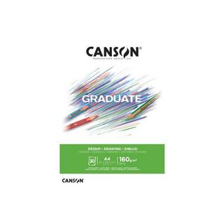 CANSON CANSON Zeichenblock Graduate A4 400110365 30 Blatt, Zeichnen, 160g  