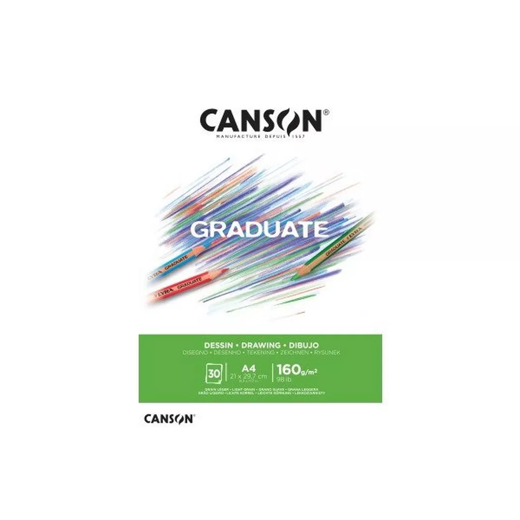 Canson Graduate Zeichenpapier Block 30 Blatt