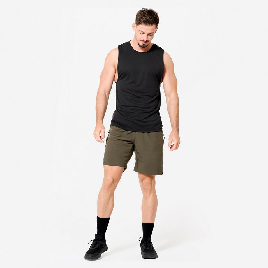 DOMYOS  Canotta uomo crosstraining traspirante poliestere-viscosa 