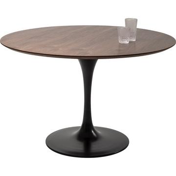 Set d'invitation de table noyer noir rond 120