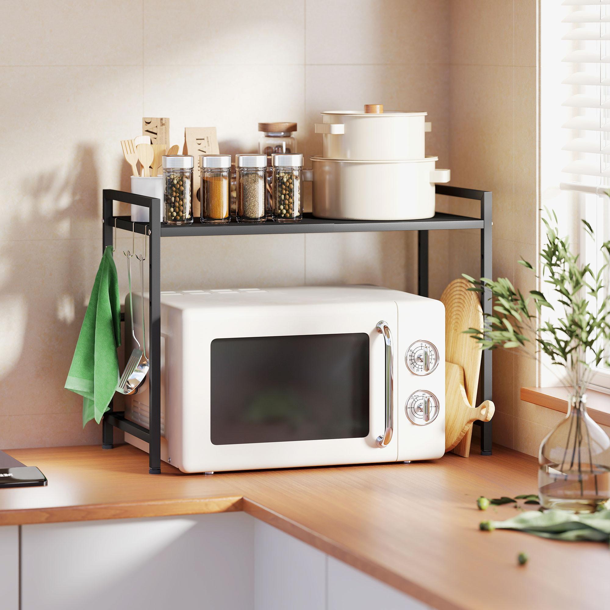 HOMCOM Étagère pour micro-ondes  