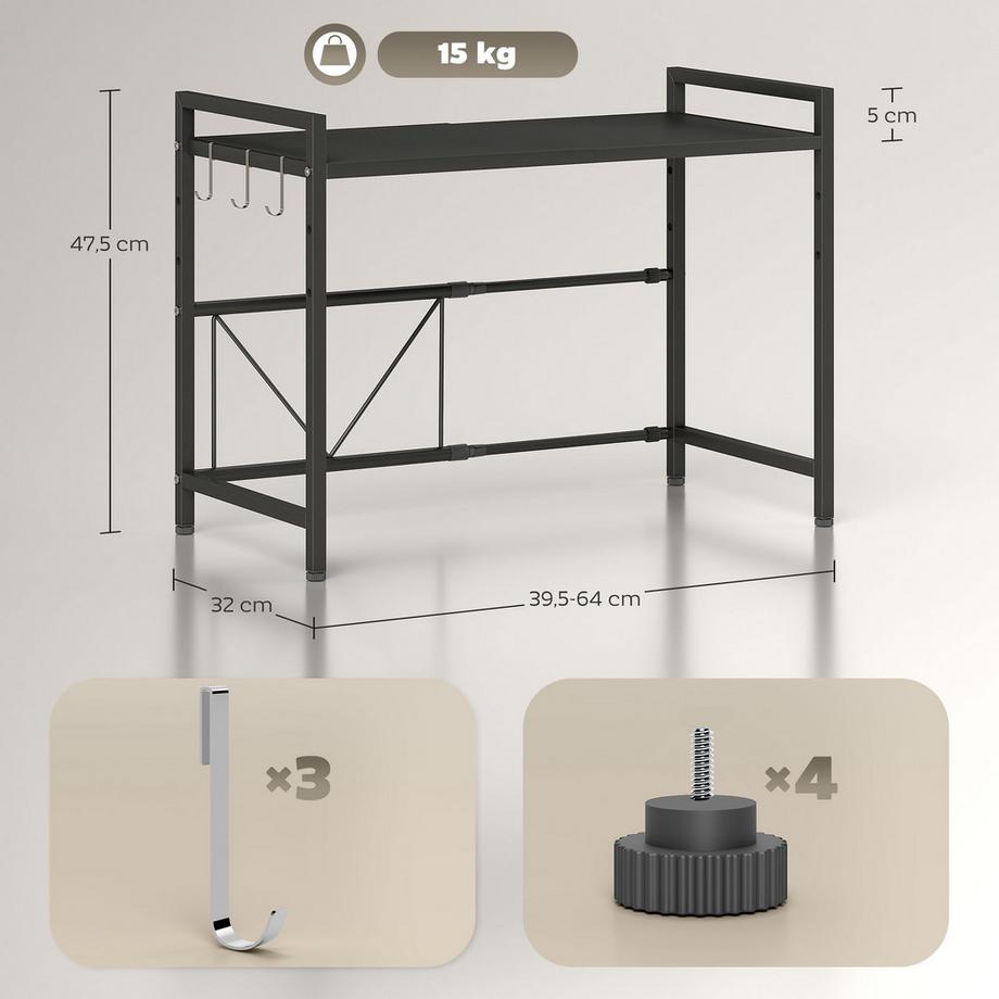 HOMCOM Mikrowellenregal  