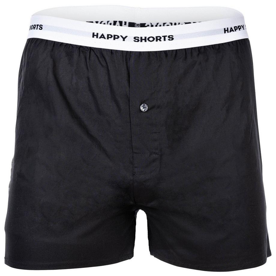 Happy Shorts Web-Boxershorts 3er Pack Bequem sitzend  