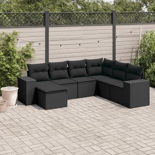 VidaXL set divano da giardino Polirattan  