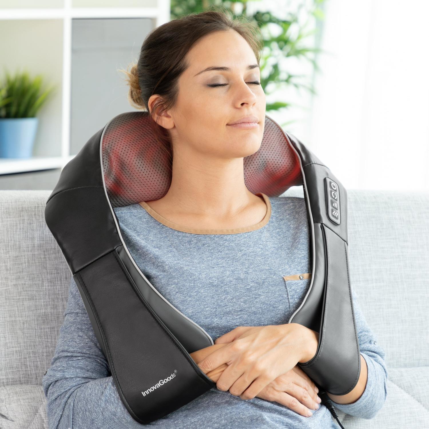 InnovaGoods Oreiller de massage shiatsu - Massaki  