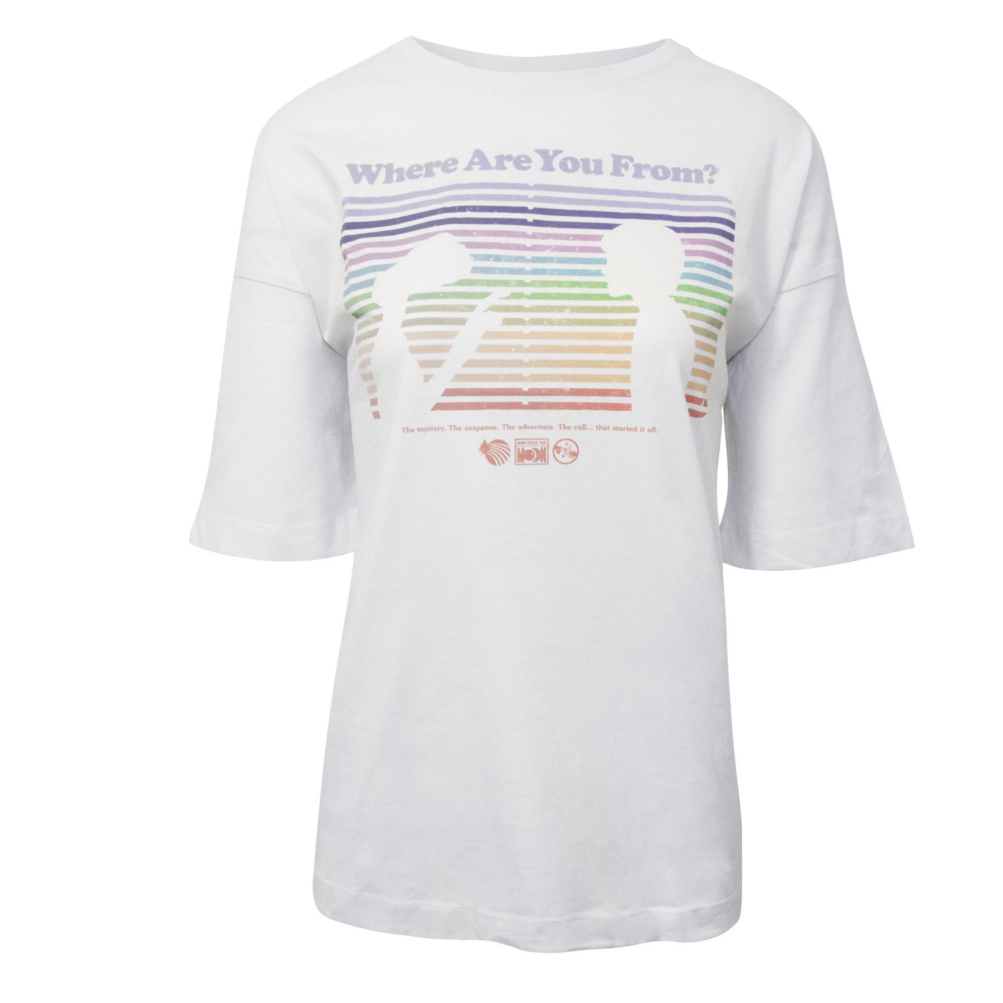 Image of Tshirt Damen Weiss Bedruckt M