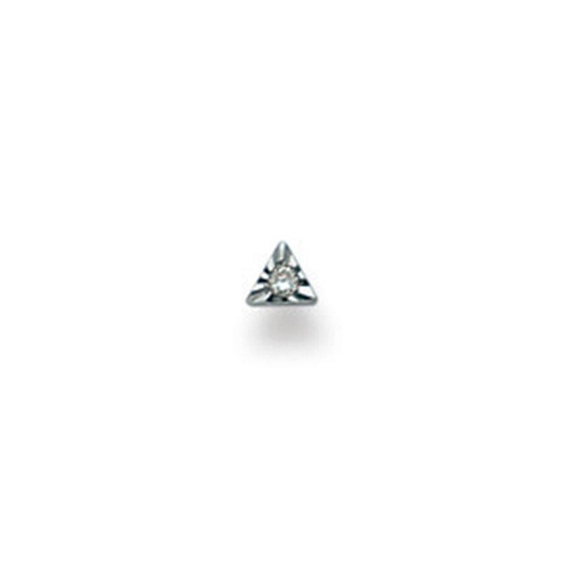 MUAU Schmuck  Nasenstecker Weissgold 750 Diamant 0.01ct. 
