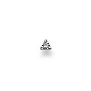 MUAU Schmuck  Nasenstecker Weissgold 750 Diamant 0.01ct. 
