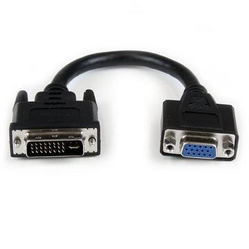 StarTech.com VGA auf DVI Monitor Adapter 20cm - VGA (15 pin) (Buchse) DVI-I (29 pin) (Stecker)