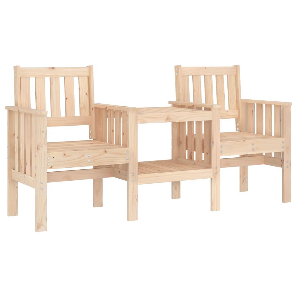 VidaXL Banc de jardin bois de pin  