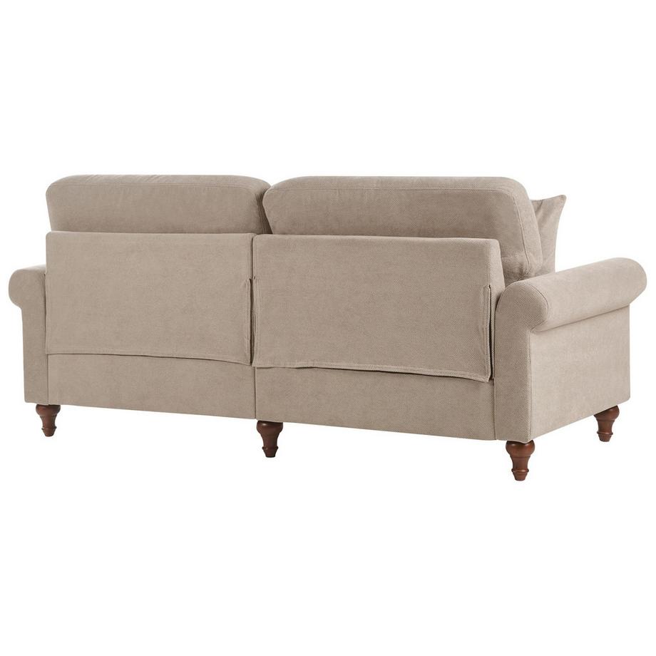 Beliani Canapé 3 places en Tissu Scandinave GINNERUP  