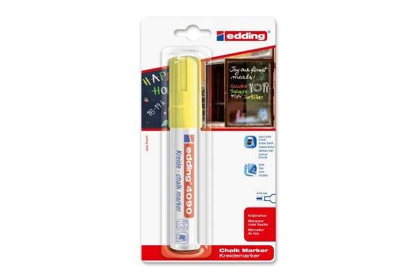 Edding EDDING Chalk Marker 4090 4-15mm 4090BLI-65 BLI-6 neongelb  