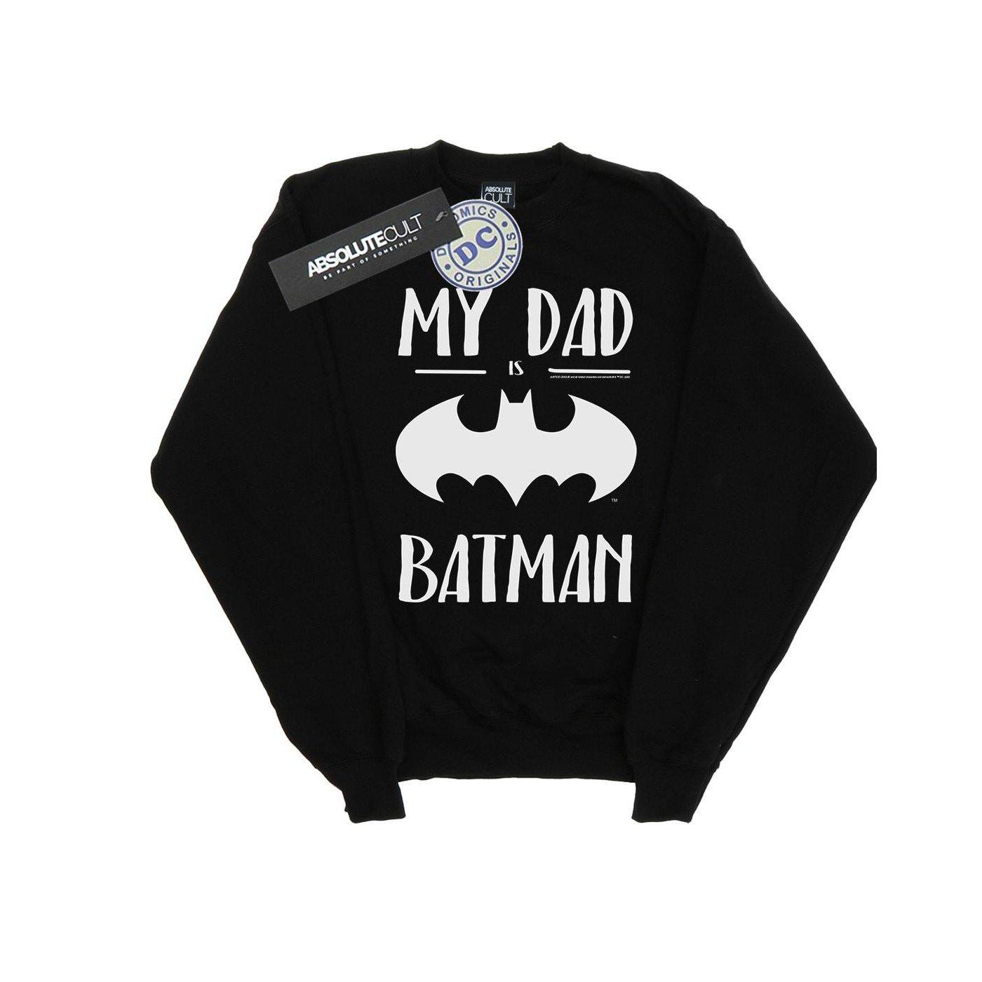 Image of Batman My Dad Is Batman Sweatshirt Jungen Schwarz 104