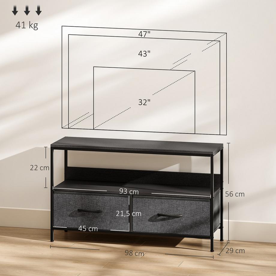 HOMCOM Meuble TV  