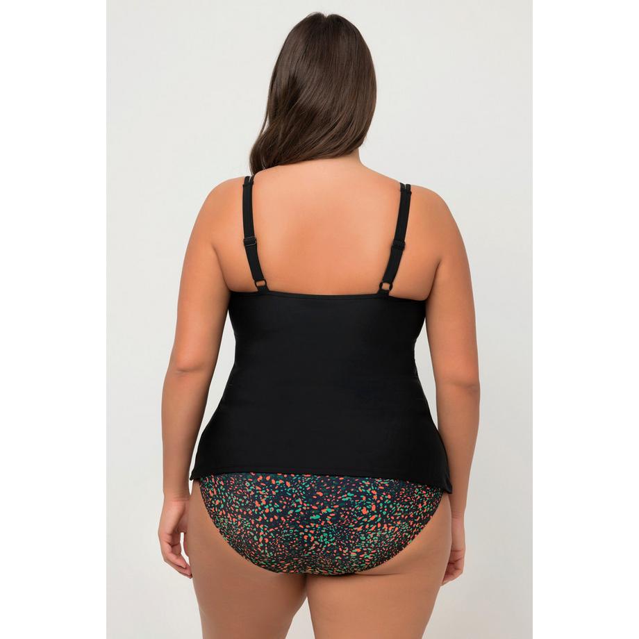 Ulla Popken Tankini Pois Pompon Bonnets Souples Haut Plus Long  